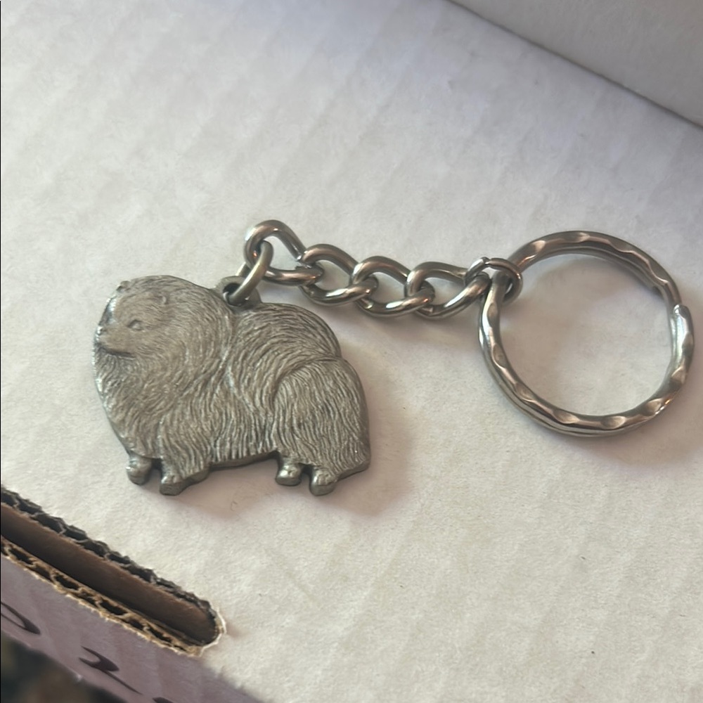 Silver Pet Keychain